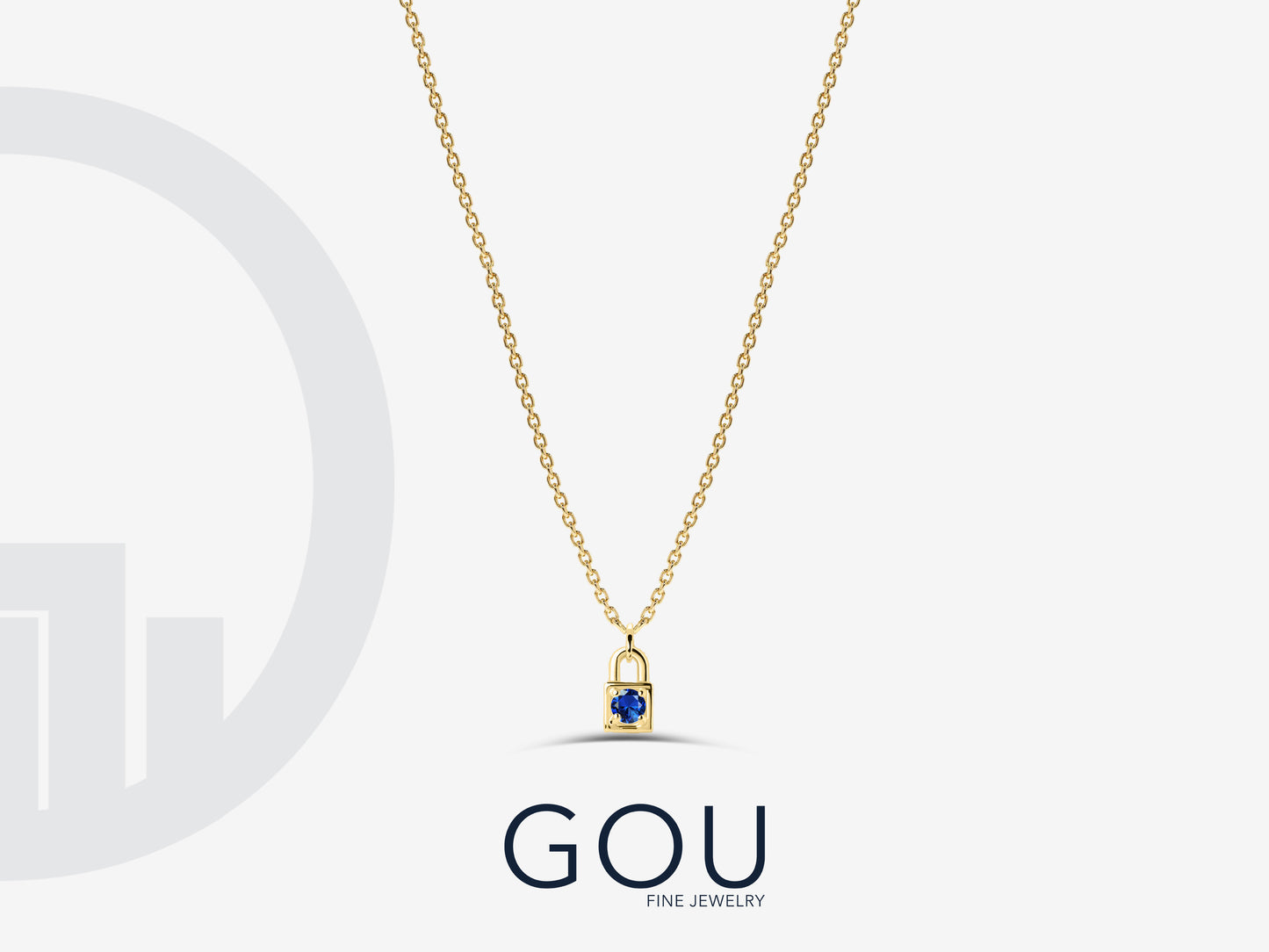 Sapphire Solitaire Necklace in 14K Solid Gold,Delicate Necklace,Layering Sapphire Necklace,Pendant Necklace,Five Sizes Available