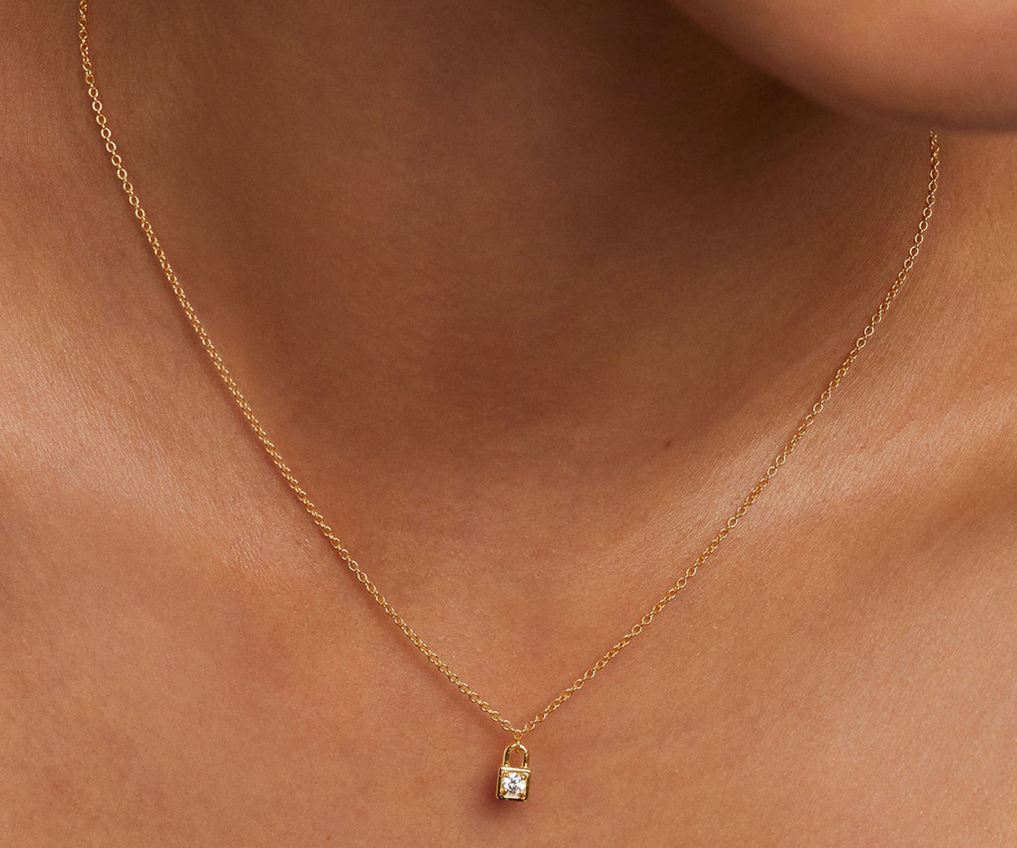 Diamond Solitaire Necklace in 14K Solid Gold,Delicate Necklace,Layering Diamond Necklace,Pendant Necklace,Five Sizes Available